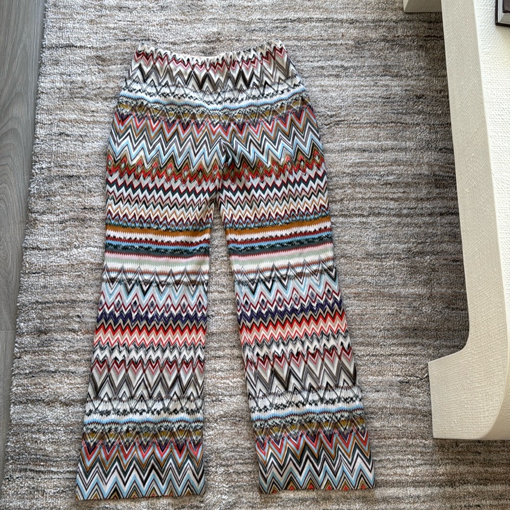 Missoni colourful knit pants